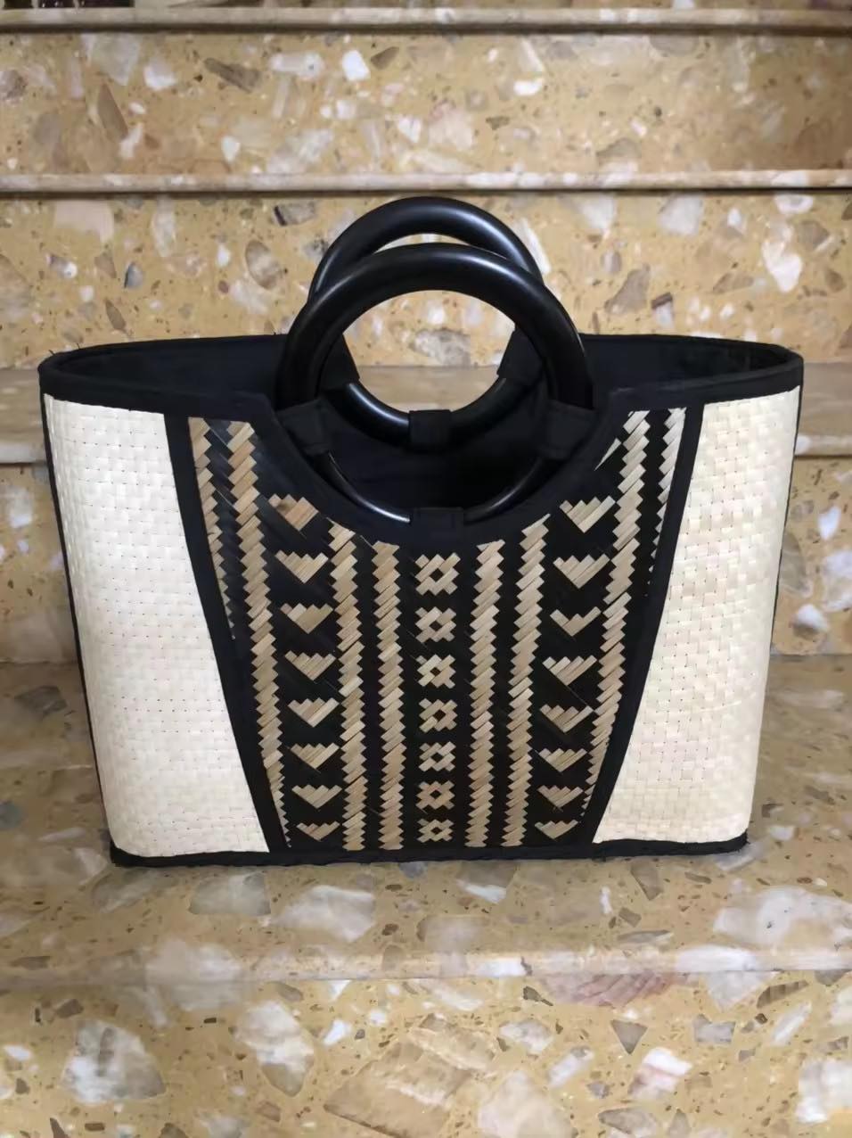 Loredana Woven Bamboo hot Handbag