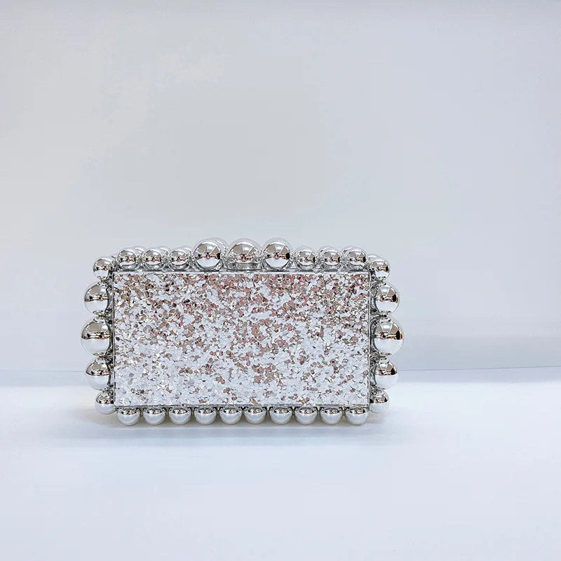 Acrylic Beaded Clutch