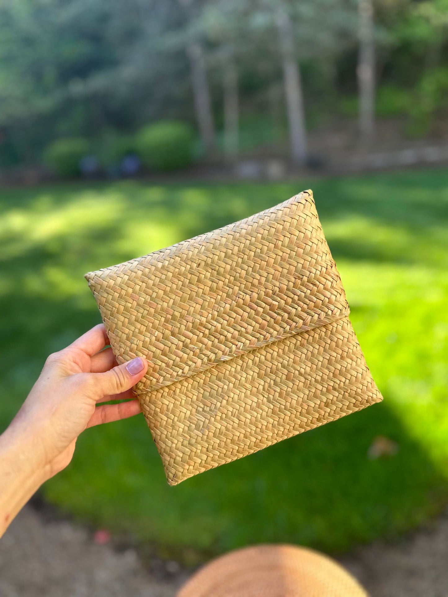 Organic Bamboo Banig Clutch/Wallet