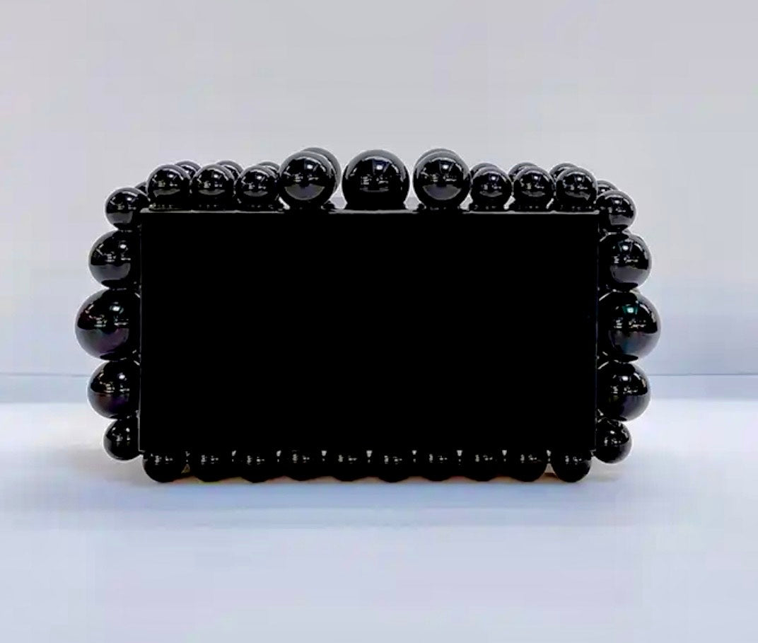 Acrylic Beaded Clutch