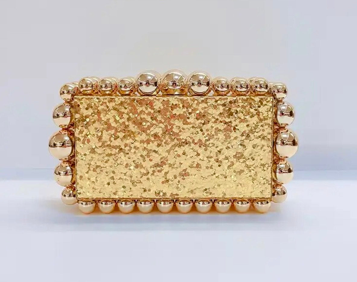 Acrylic Beaded Clutch