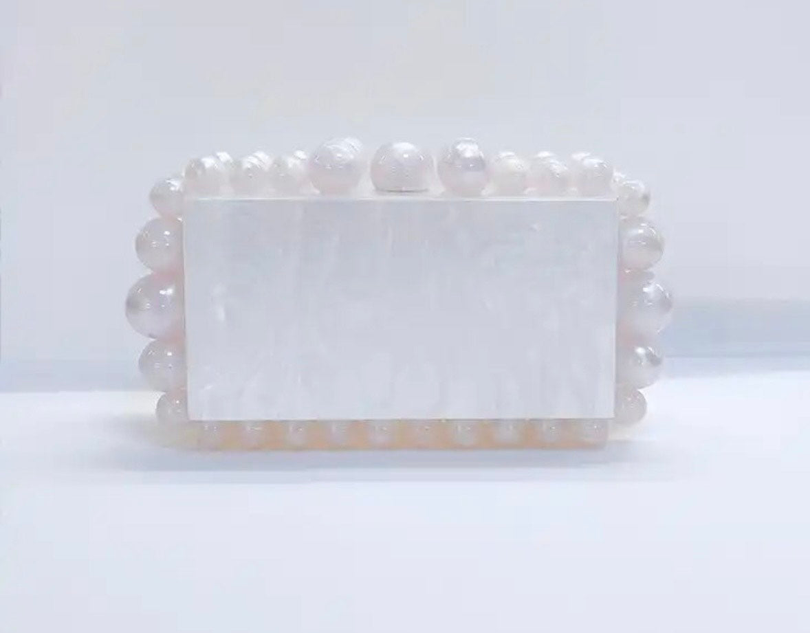 Acrylic Beaded Clutch